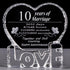 10 Year Crystal 10th Wedding Anniversary